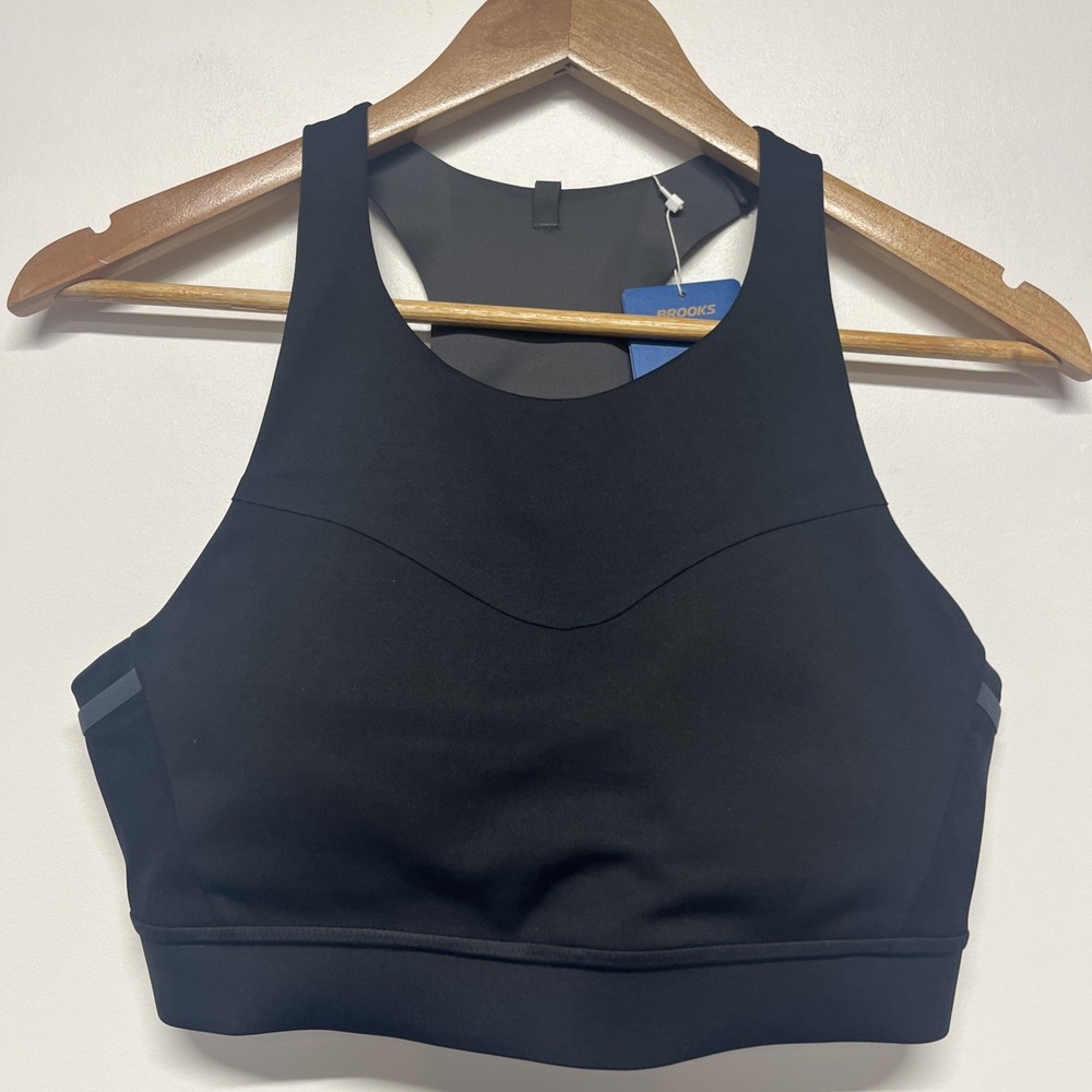Brooks Black High Neck Sports Bra
